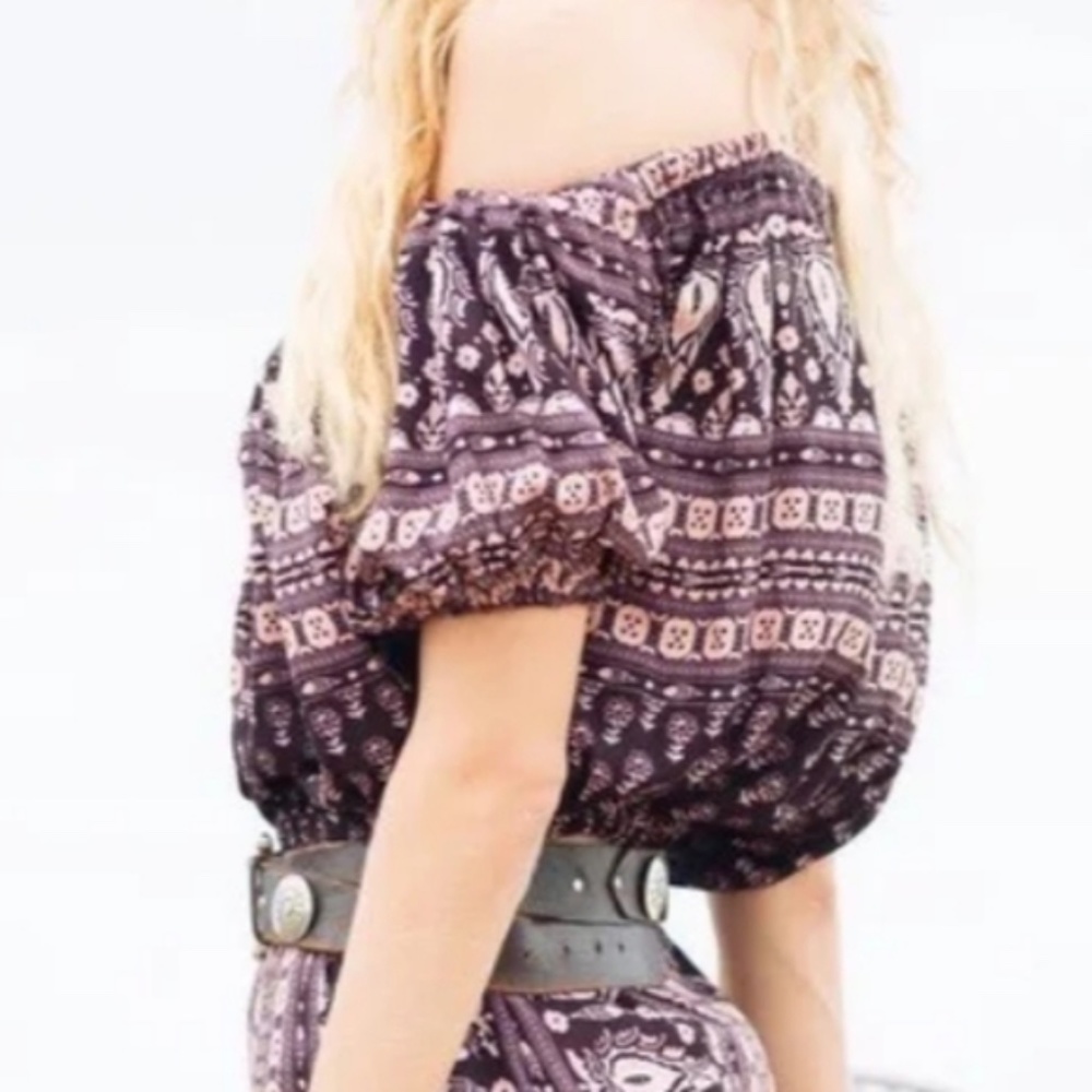 SPELL GYPSIANA OFF THE SHOULDER TOP IN PEPPER NWT - Picture 4 of 5